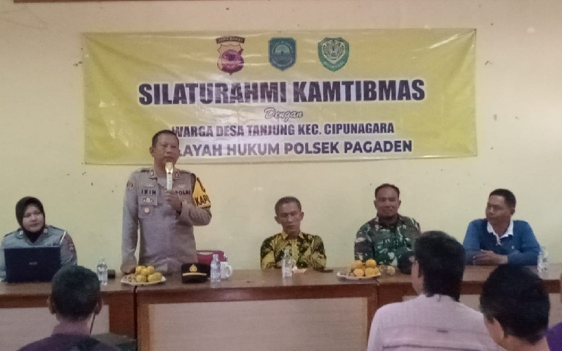 Cegah Potensi Kerawanan, Polsek Pagaden Subang Pimpin Deklarasi Damai Jelang Nataru