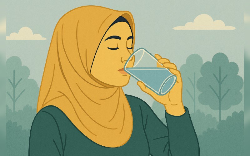 Ini adalah karakteristik tubuh yang kekurangan air putih