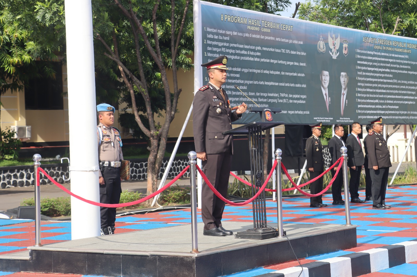 ‎Polres Majalengka Gelar Upacara Hari Pahlawan, Kapolres Ajak Anggota Teladani Semangat Perjuangan