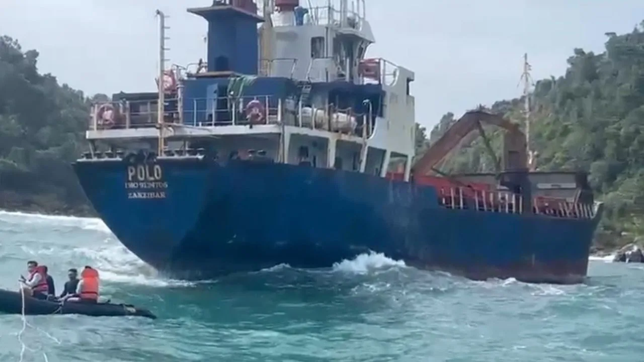 KM Polo Terdampar di Lingga, Ditemukan 5 Kontainer Daging Busuk dan Genangan Oli di Dalam Kapal – Kutipan