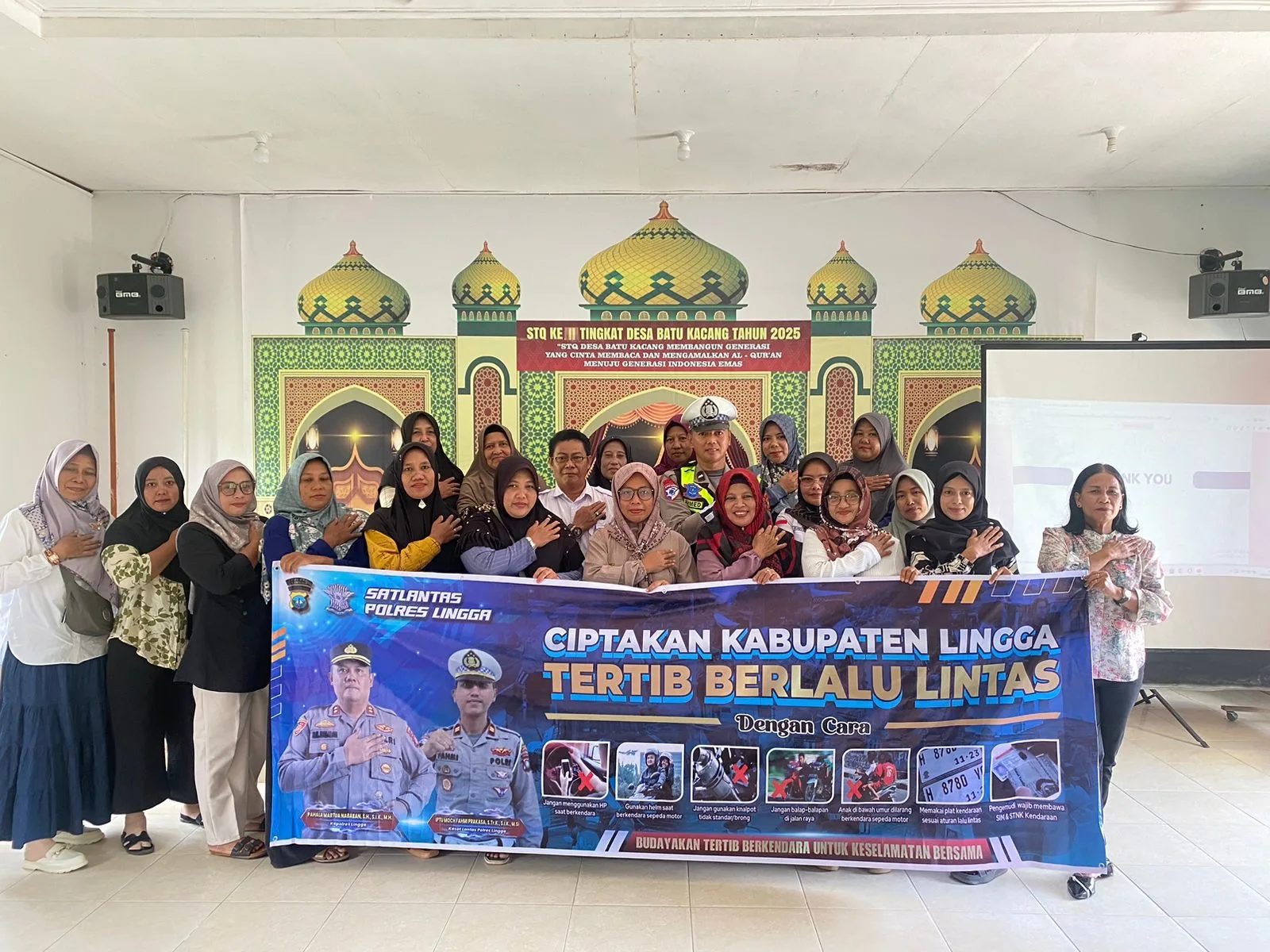 Unit Kamsel Satlantas Polres Lingga Edukasi Ibu-Ibu PKK – Kutipan