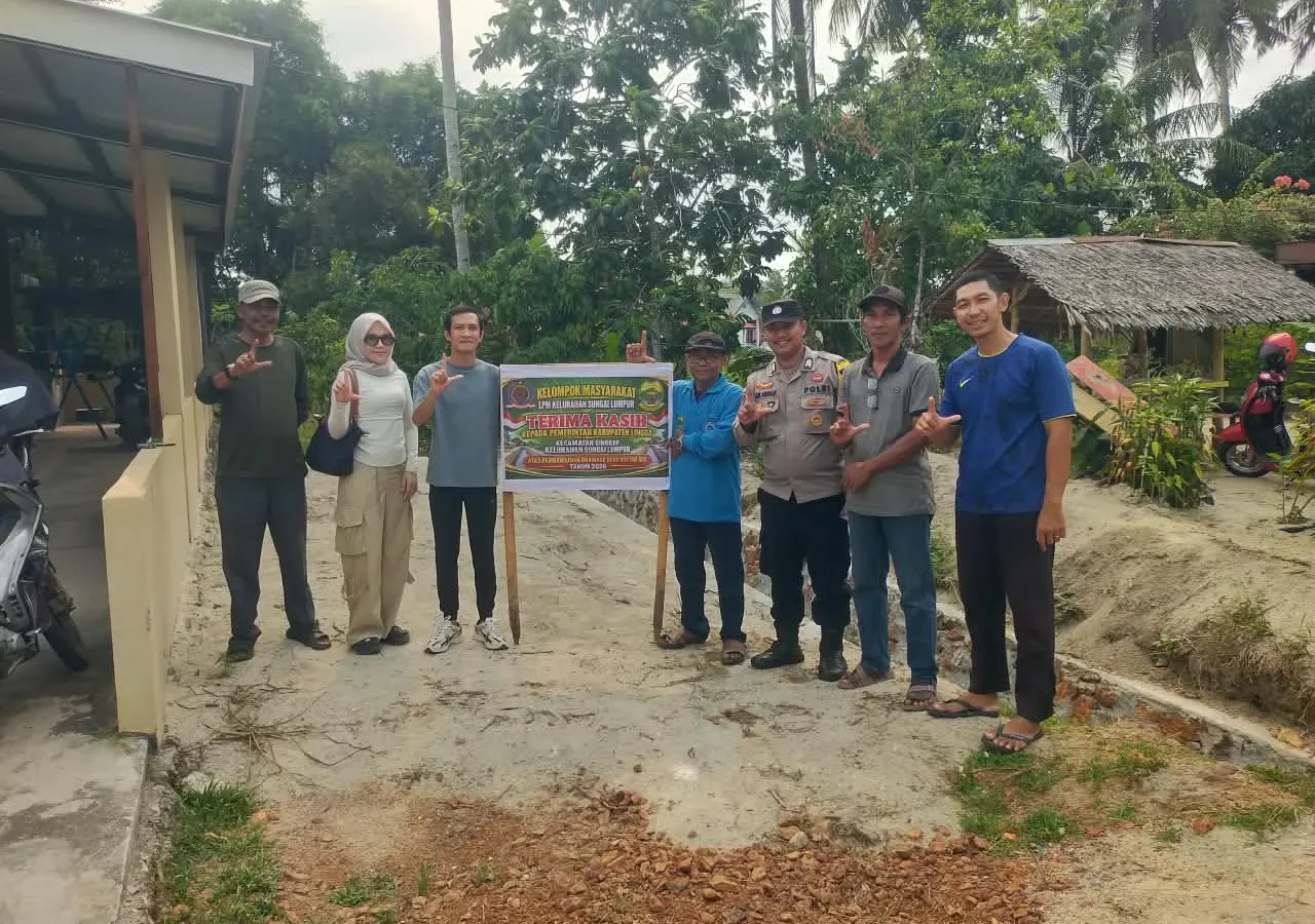 Selesaikan Swakelola, Kelurahan Sungai Lumpur Resmikan Dua Unit Drainase Baru – Anniesway